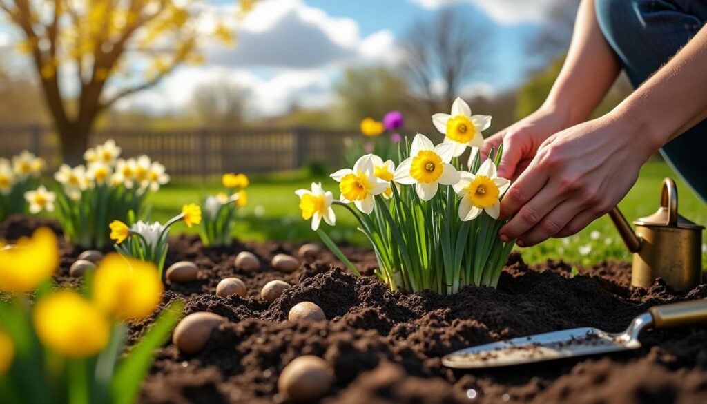 erfahren sie, wie sie narzissen richtig pflanzen und pflegen, um im frühling einen farbenfrohen und blühenden garten zu genießen.