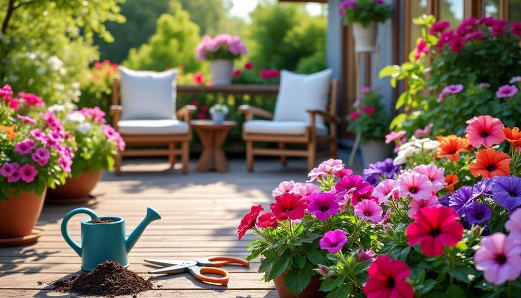 erfahren sie, wie sie petunien richtig pflanzen und pflegen, um ihre terrasse farbenfroh und lebendig zu gestalten.