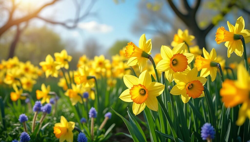entdecken sie, wie osterglocken ihren garten im frühling zum strahlen bringen und eine bezaubernde atmosphäre schaffen.